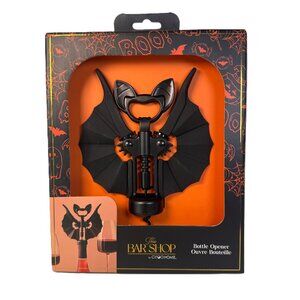 2-in-1 Bat w Wings Wine & Bottle Top Opener Halloween Vampire Gothic Home Horror